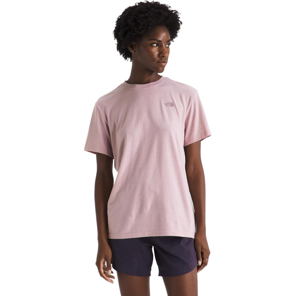 imageThe North Face Short Sleeve TriBlend TeeMetal Pink White Heather