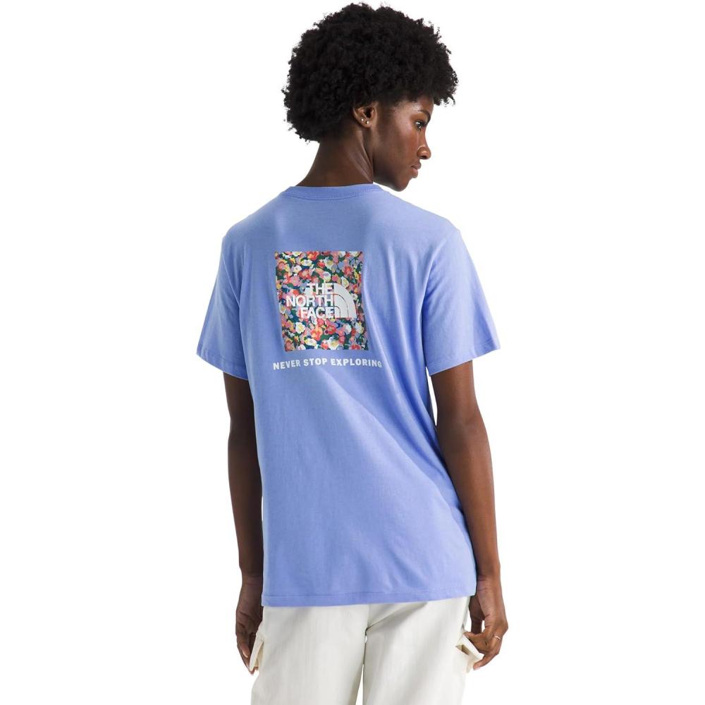 imageThe North Face Womens Wildflower ShortSleeve Tee Casual Stylish Graphic TShirt Relaxed Fit Soft Cotton FabricPeriwinkle Glow