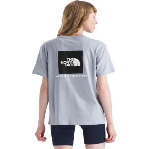 THE NORTH FACE Women’s Evolution Box NSE Short-sleeve Tee | Regular Fit Cotton T-shirt With Logo Graphics(Blue Flax)