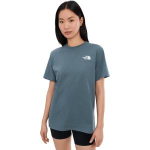 THE NORTH FACE Women’s Evolution Box NSE Short-sleeve Tee | Regular Fit Cotton T-shirt With Logo Graphics(Granite Grey)