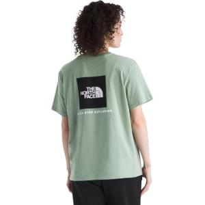 THE NORTH FACE Women’s Evolution Box NSE Short-sleeve Tee | Regular Fit Cotton T-shirt With Logo Graphics(Slate Moss)