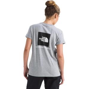 THE NORTH FACE Women’s Evolution Box NSE Short-sleeve Tee | Regular Fit Cotton T-shirt With Logo Graphics(Tnf Pale Grey Heather)