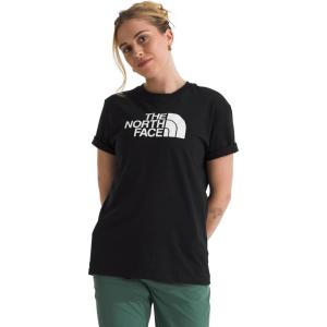 THE NORTH FACE Women’s Evolution Short Sleeve Half Dome Tee | Everyday Cotton Shirt With a Logo Graphic(Tnf Black/Tnf White)