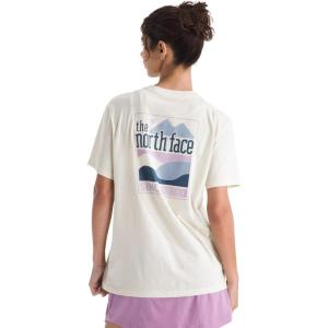 The North Face Women’s Exploring Since ’66 Relaxed Short Sleeve Tee – Casual Graphic T-Shirt, Regular Fit, Cotton Fabric(White Dune)