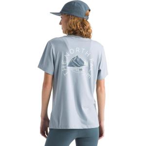 The North Face Women’s Monte Regular Short Sleeve Graphic Tee – Casual Graphic T-Shirt, Regular Fit, Soft Cotton Blend(Frost Grey)