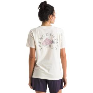 The North Face Women’s Monte Regular Short Sleeve Graphic Tee – Casual Graphic T-Shirt, Regular Fit, Soft Cotton Blend(White Dune)