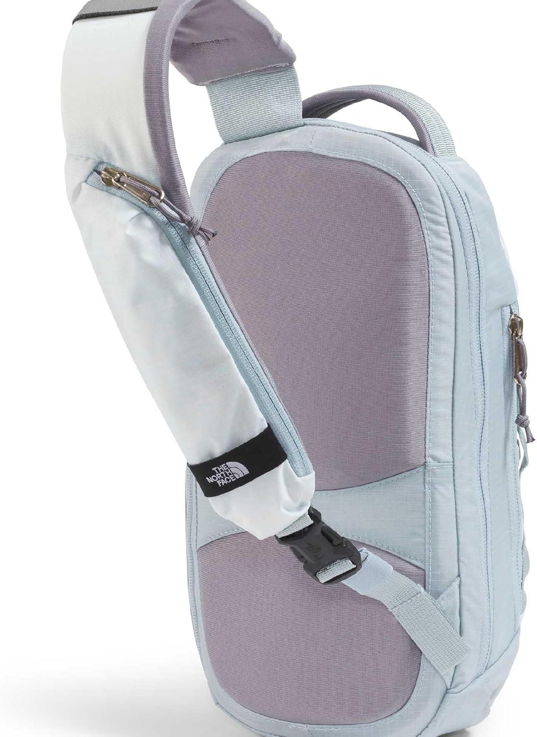 imageTHE NORTH FACE Borealis SIing Bag Crossbody Adjustable Strap Water Repellent Finish Multiple Compartments Tablet SleevePearl StoneFrost GreyTranscendent Grey