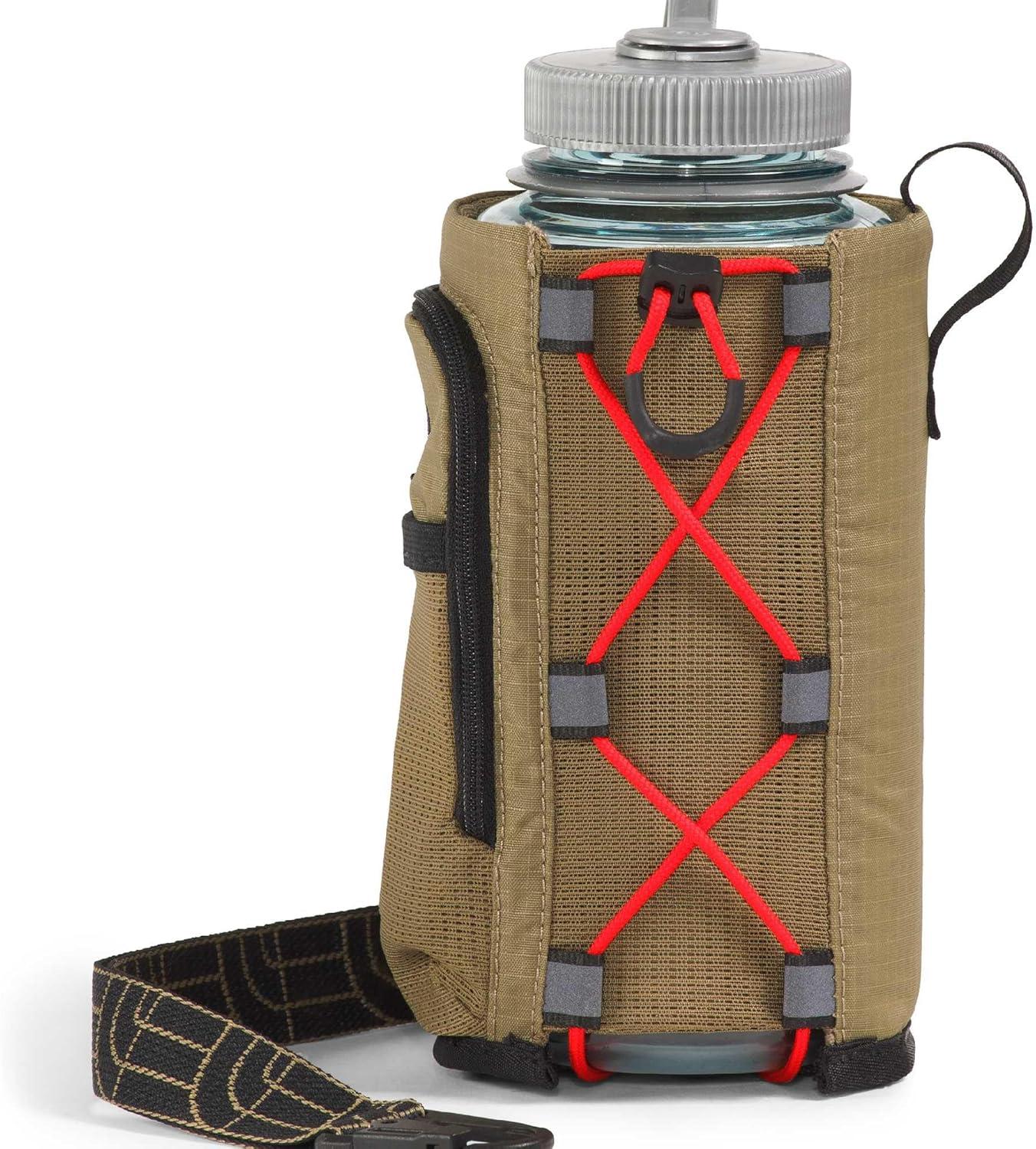 imageTHE NORTH FACE Borealis Water Bottle Holder Adjustable Strap WaterRepellent Finish External Pocket with Key HookCedarLava Red