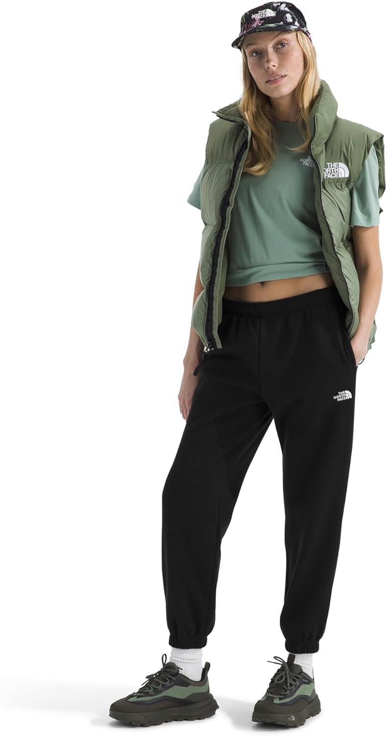 imageTHE NORTH FACE Womens Evolution Simple Dome Pant Elastic Cuffs amp Waistband With Adjustable Drawcord Hand PocketsTnf Black