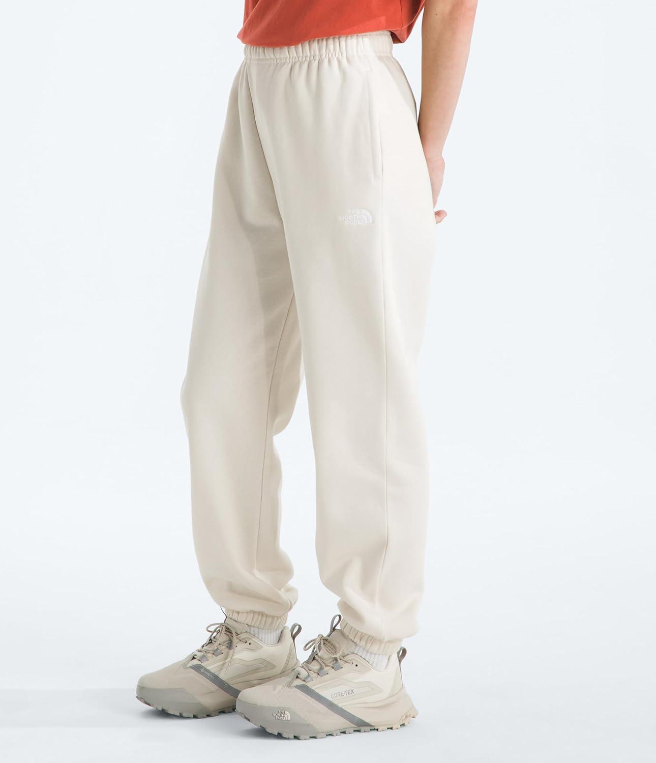 imageTHE NORTH FACE Womens Evolution Simple Dome Pant Elastic Cuffs amp Waistband With Adjustable Drawcord Hand PocketsWhite Dune