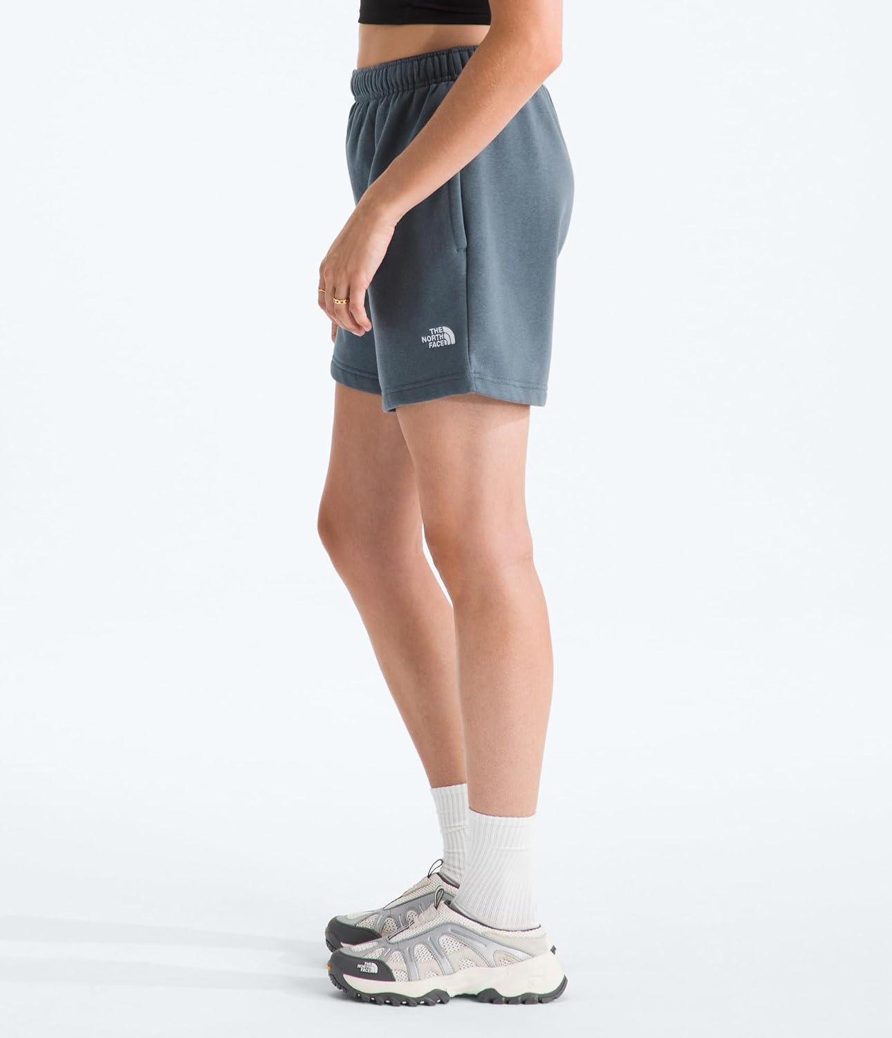 imageTHE NORTH FACE Womens Evolution Simple Dome Short Elastic Waistband With Adjustable Drawcord Pockets Embroidered LogoGranite Grey