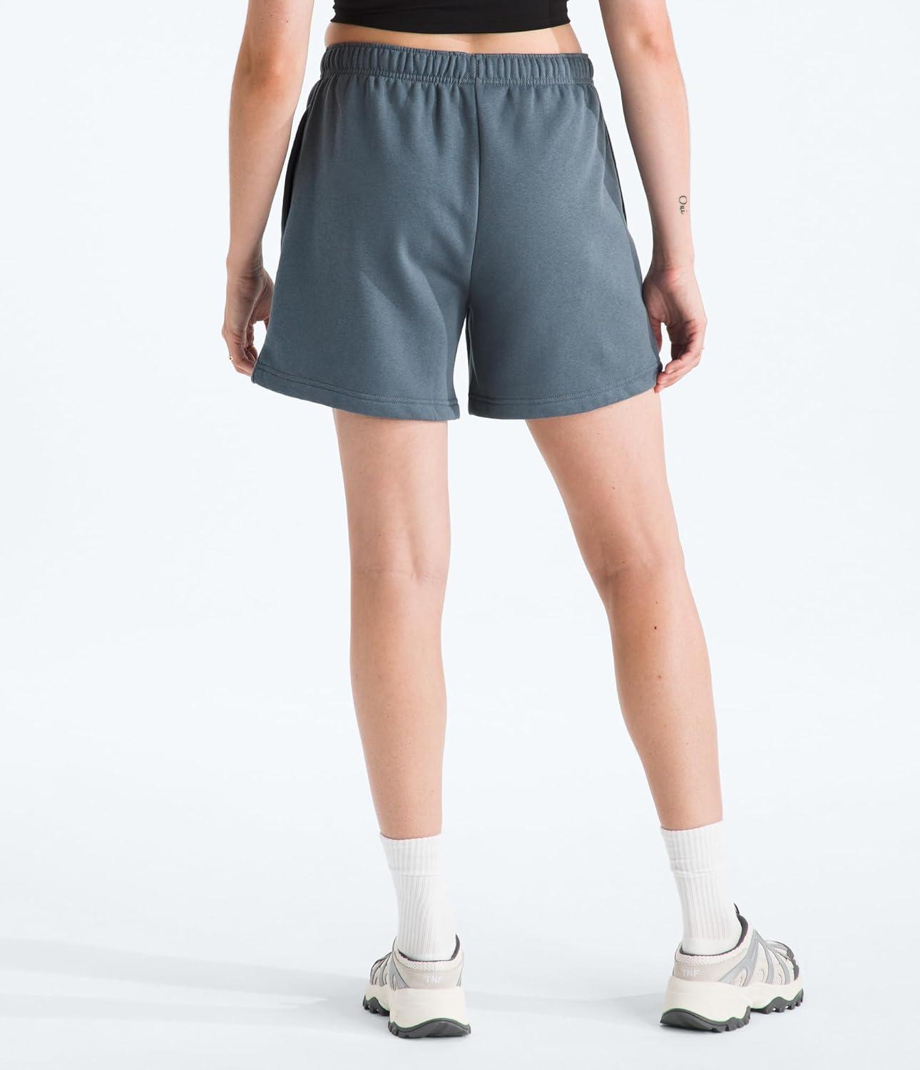 imageTHE NORTH FACE Womens Evolution Simple Dome Short Elastic Waistband With Adjustable Drawcord Pockets Embroidered LogoGranite Grey