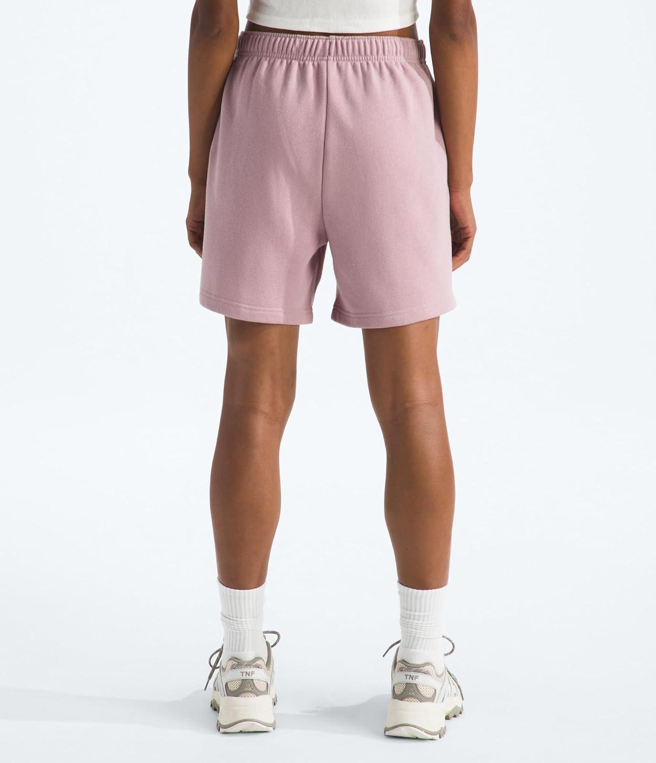 imageTHE NORTH FACE Womens Evolution Simple Dome Short Elastic Waistband With Adjustable Drawcord Pockets Embroidered LogoMetal Pink
