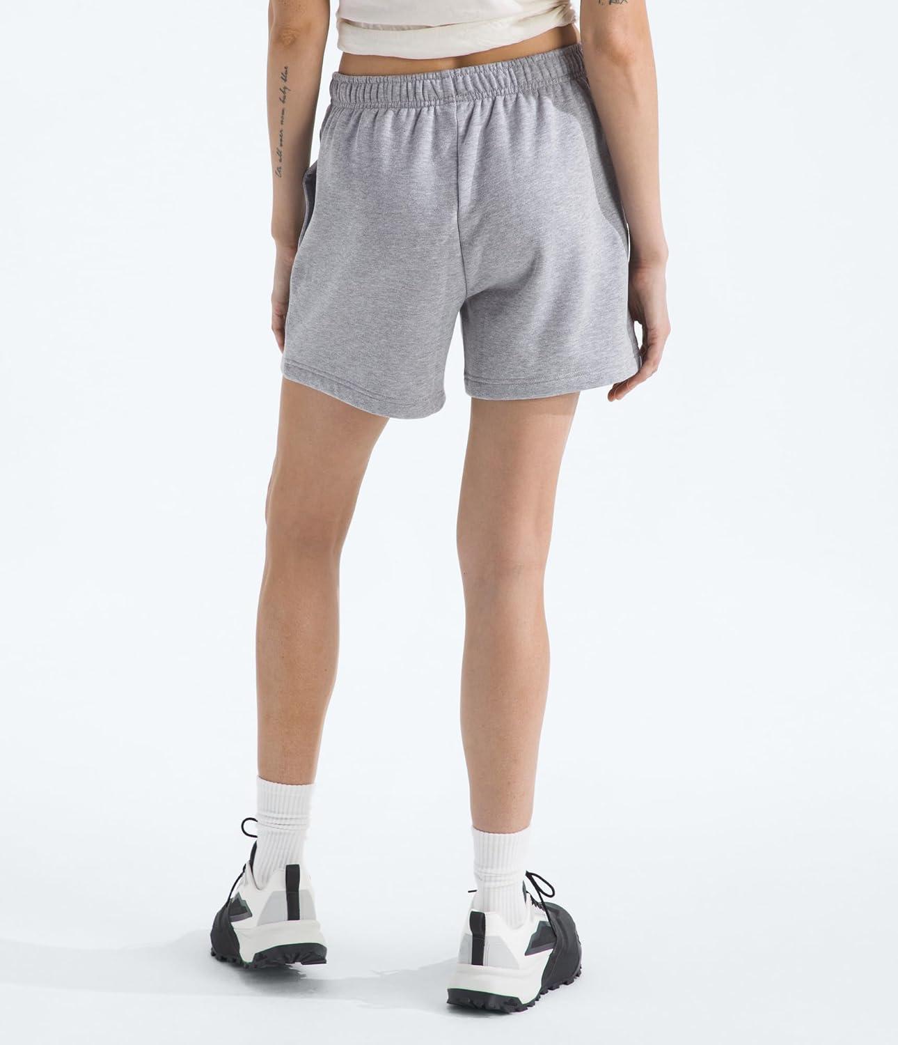 imageTHE NORTH FACE Womens Evolution Simple Dome Short Elastic Waistband With Adjustable Drawcord Pockets Embroidered LogoTnf Pale Grey Heather