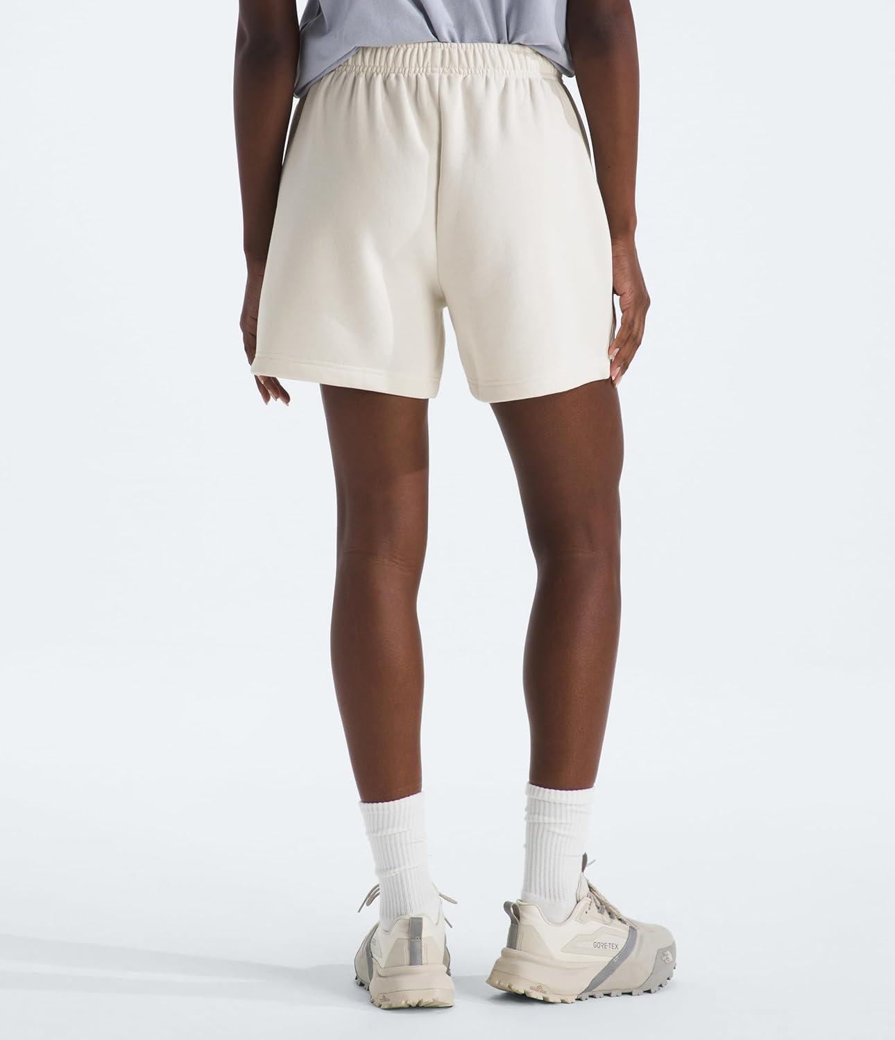imageTHE NORTH FACE Womens Evolution Simple Dome Short Elastic Waistband With Adjustable Drawcord Pockets Embroidered LogoWhite Dune