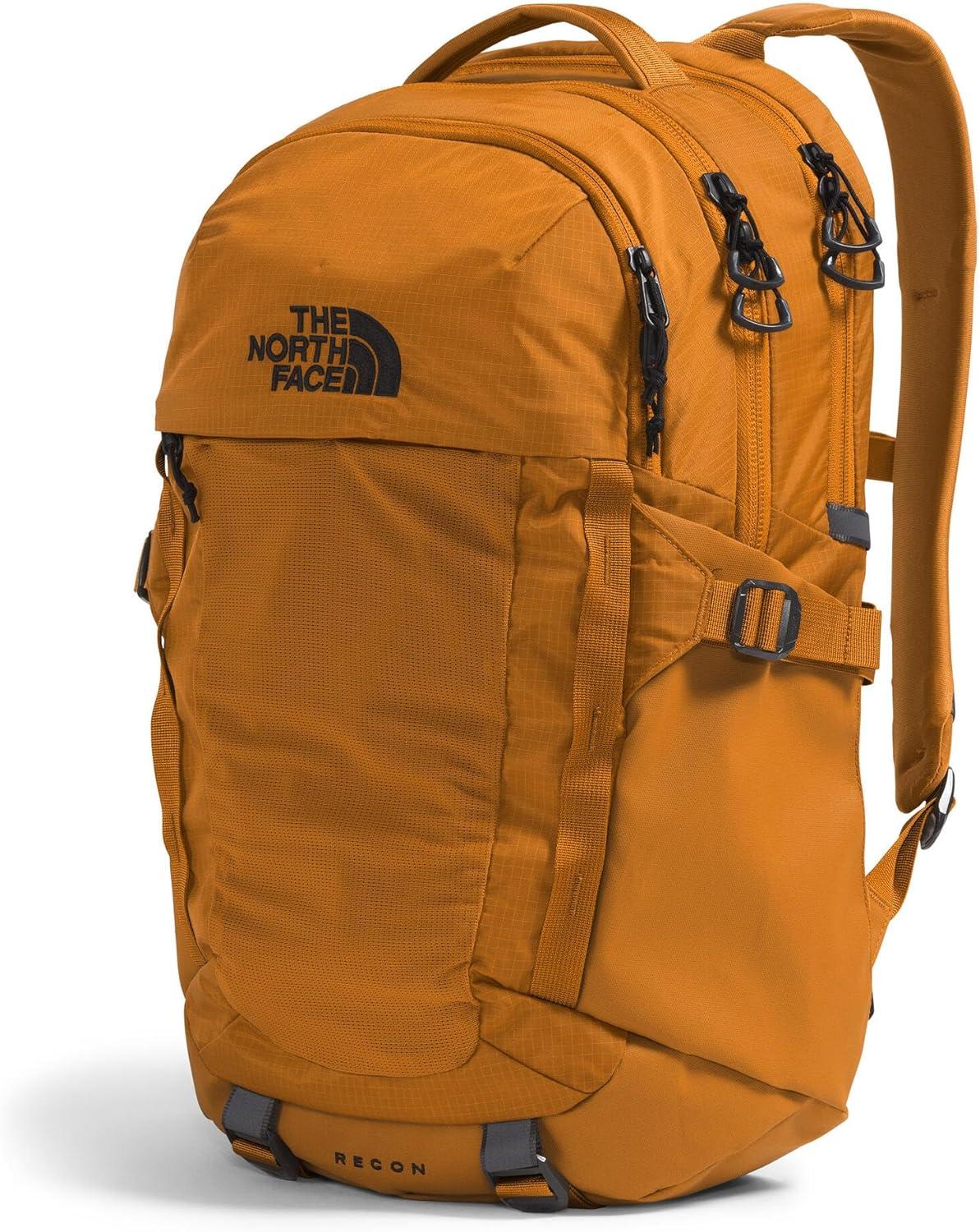 imageThe North Face Recon Everyday Laptop Backpack Daypack Water Repellent Laptop Sleeve 2 Water Bottle Pockets Asphalt Grey Light HeatherTNF BlackNPF One SizeTimber Tan
