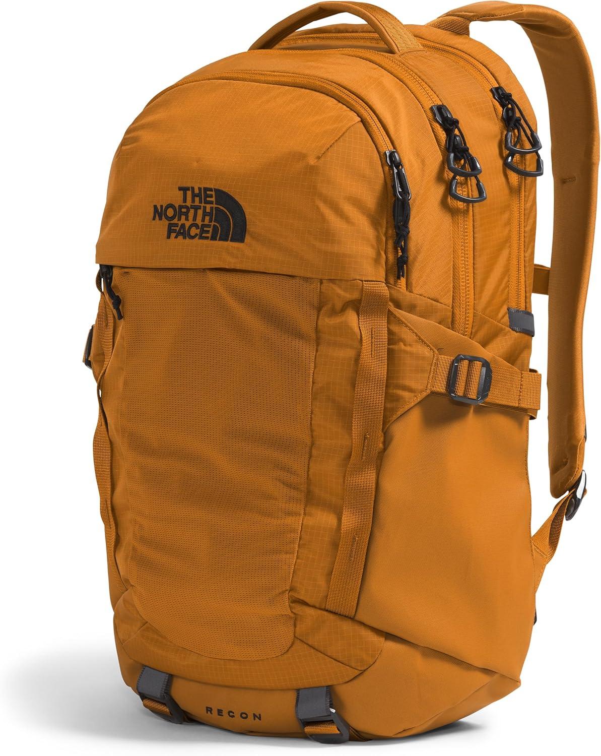 imageThe North Face Recon Everyday Laptop Backpack Daypack Water Repellent Laptop Sleeve 2 Water Bottle Pockets Asphalt Grey Light HeatherTNF BlackNPF One SizeTimber Tan