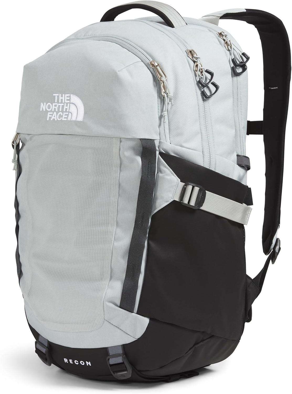 imageThe North Face Recon Everyday Laptop Backpack Daypack Water Repellent Laptop Sleeve 2 Water Bottle Pockets Asphalt Grey Light HeatherTNF BlackNPF One SizeTin Grey Dark HeatherAsphalt GreyTnf Blacknpf
