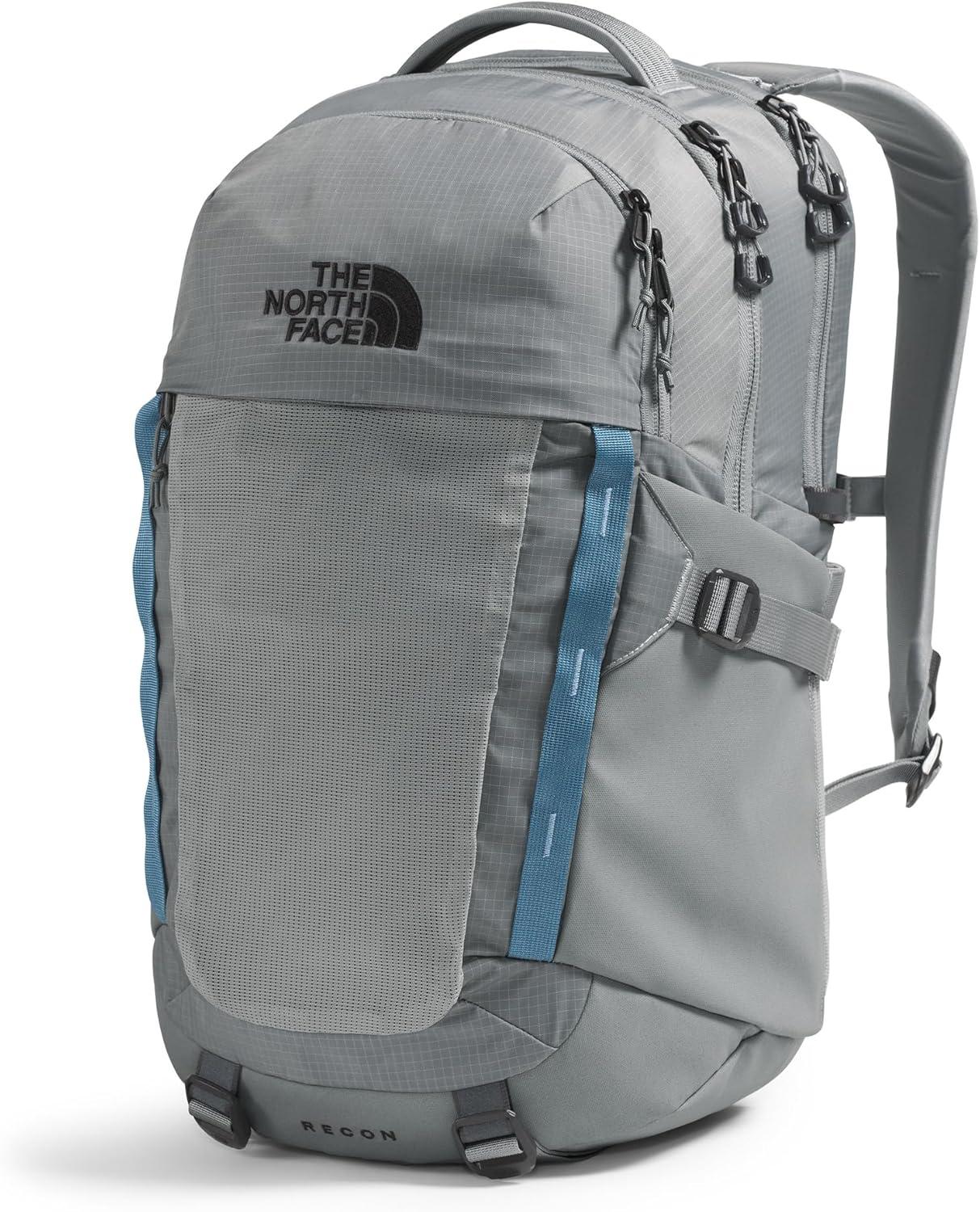 imageThe North Face Recon Everyday Laptop Backpack Daypack Water Repellent Laptop Sleeve 2 Water Bottle Pockets Asphalt Grey Light HeatherTNF BlackNPF One SizeConcrete