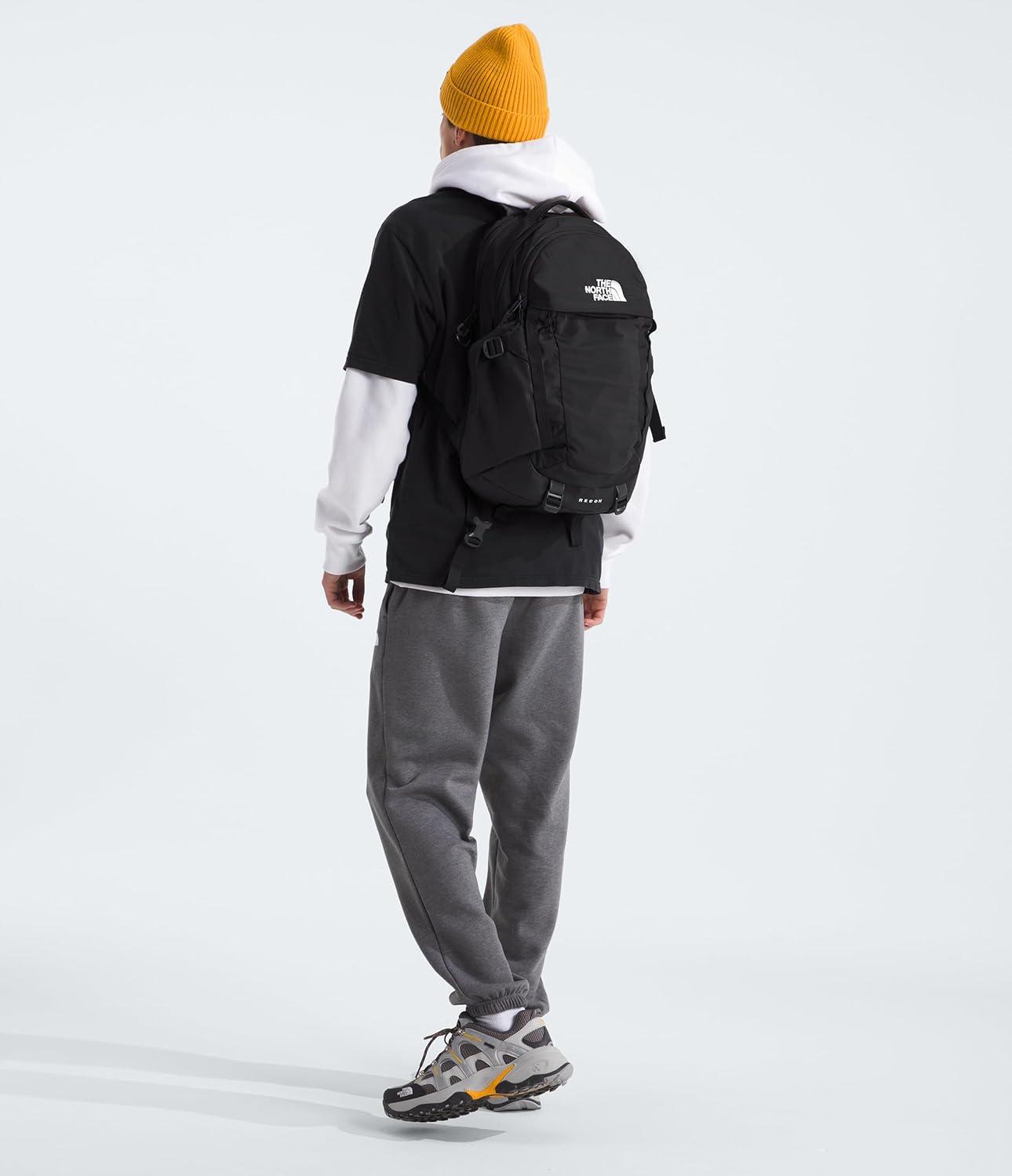 imageThe North Face Recon Everyday Laptop Backpack Daypack Water Repellent Laptop Sleeve 2 Water Bottle Pockets Asphalt Grey Light HeatherTNF BlackNPF One SizeTnf BlackTnf Blacknpf