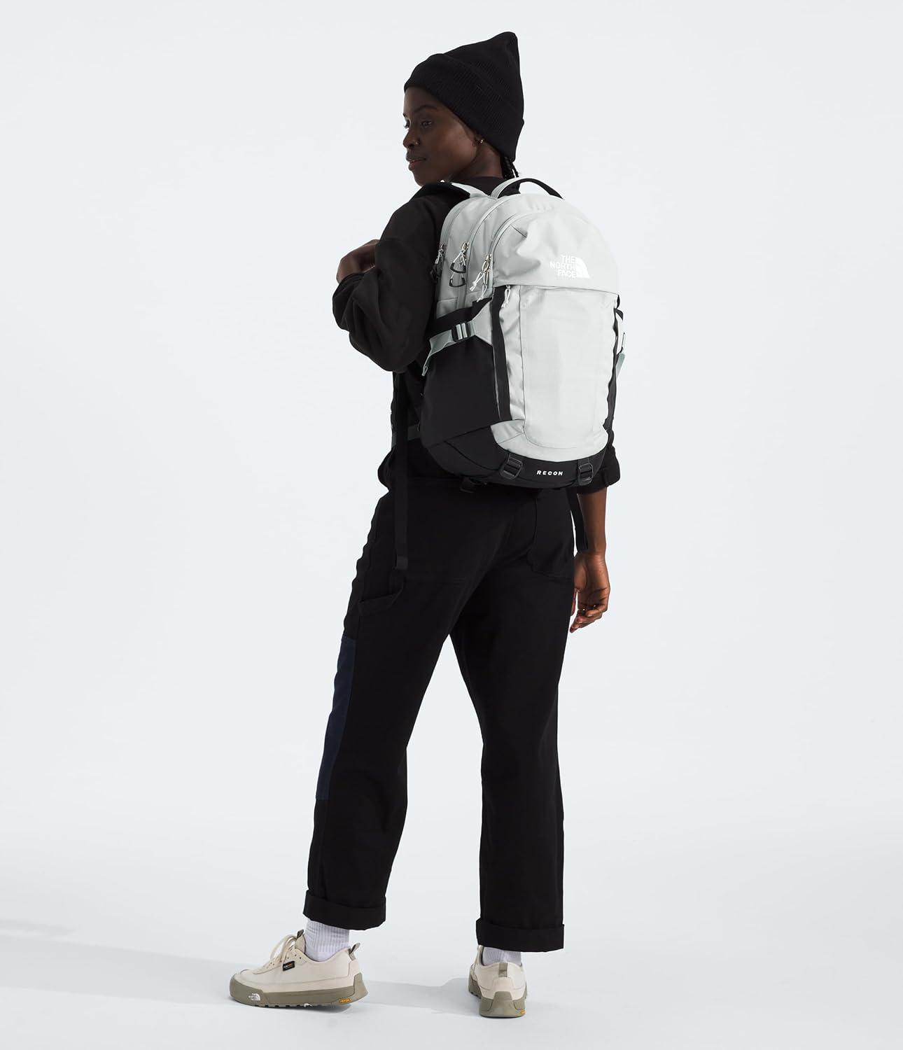 imageThe North Face Recon Everyday Laptop Backpack Daypack Water Repellent Laptop Sleeve 2 Water Bottle Pockets Asphalt Grey Light HeatherTNF BlackNPF One SizeTin Grey Dark HeatherAsphalt GreyTnf Blacknpf