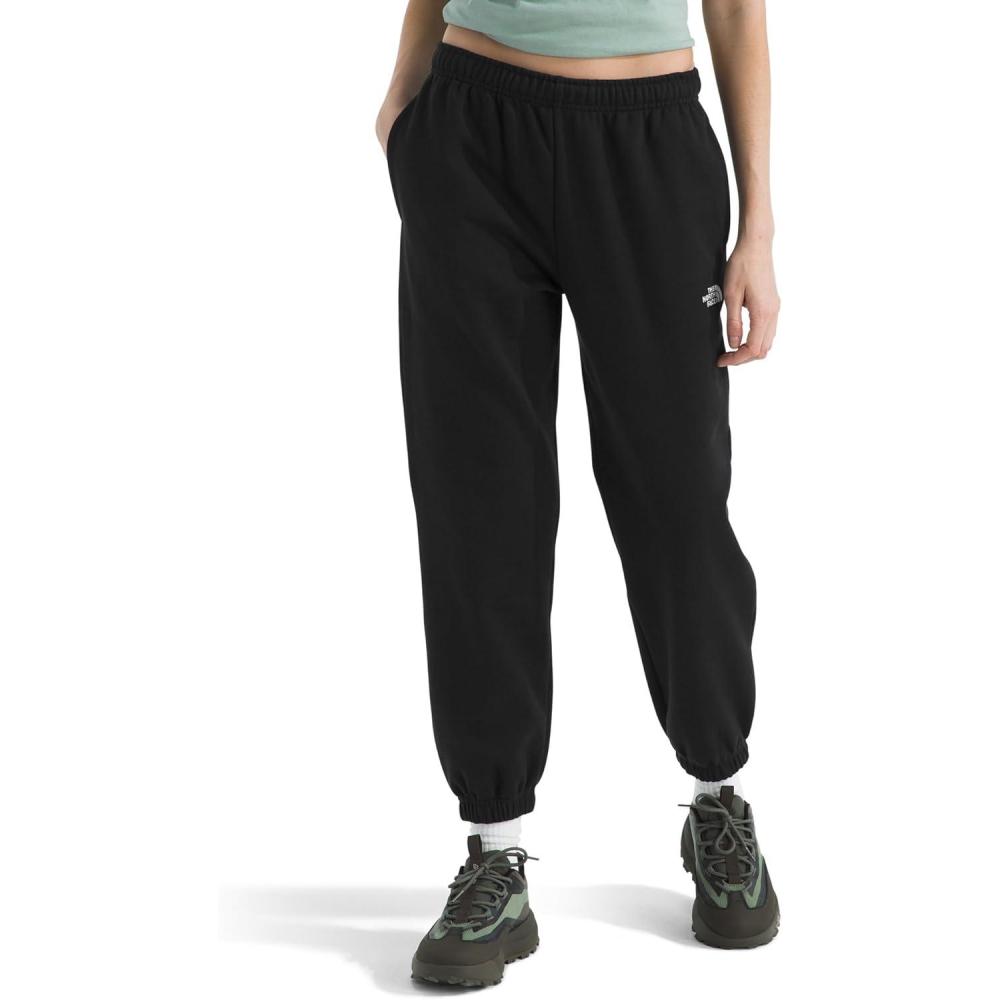 imageTHE NORTH FACE Womens Evolution Simple Dome Pant Elastic Cuffs amp Waistband With Adjustable Drawcord Hand PocketsTnf Black