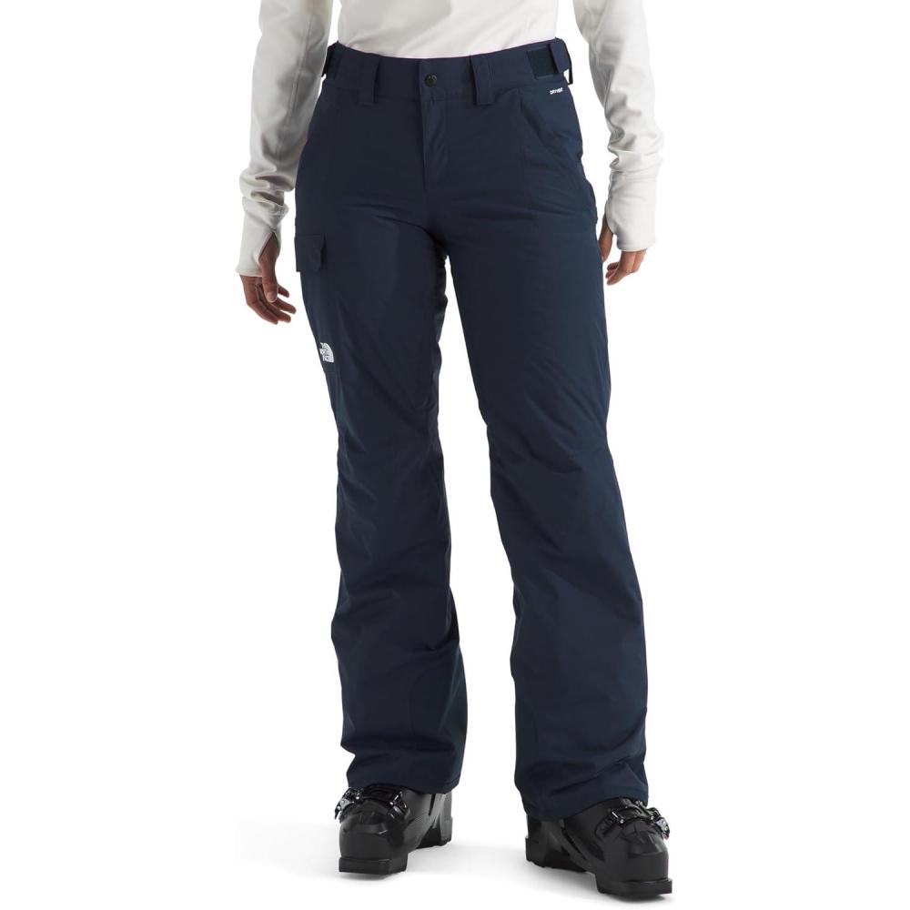 imageTHE NORTH FACE Womens Freedom Insulated Pant Standard amp Plus Size  Waterproof for Snow Sports Gaiters Adjustable WaistSummit Navy