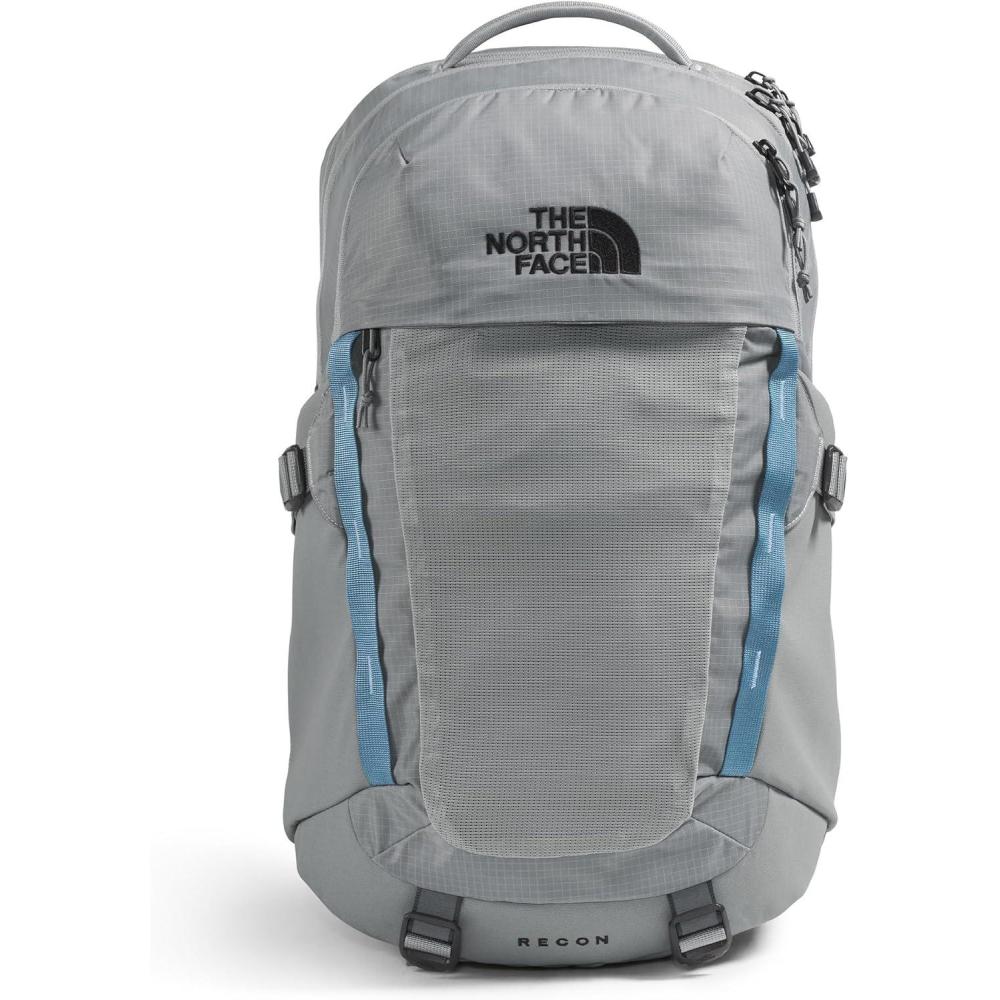 imageThe North Face Recon Everyday Laptop Backpack Daypack Water Repellent Laptop Sleeve 2 Water Bottle Pockets Asphalt Grey Light HeatherTNF BlackNPF One SizeConcrete