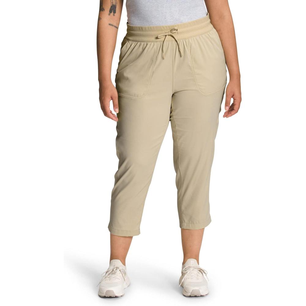imageThe North Face Womens Aphrodite Motion Pant Moisture Wicking Athletic Pants Water Repellent UPF 40Gravel