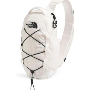 THE NORTH FACE Borealis SIing Bag | Crossbody Adjustable Strap, Water Repellent Finish, Multiple Compartments, Tablet Sleeve(White Dune/Tnf Black)