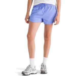 The North Face Women’s Aphrodite Arise 3″ Short (Standard & Plus Size) – Moisture Wicking, Adjustable Elastic Waistband(Periwinkle Glow)
