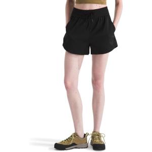 The North Face Women’s Aphrodite Arise 3″ Short (Standard & Plus Size) – Moisture Wicking, Adjustable Elastic Waistband(Tnf Black)