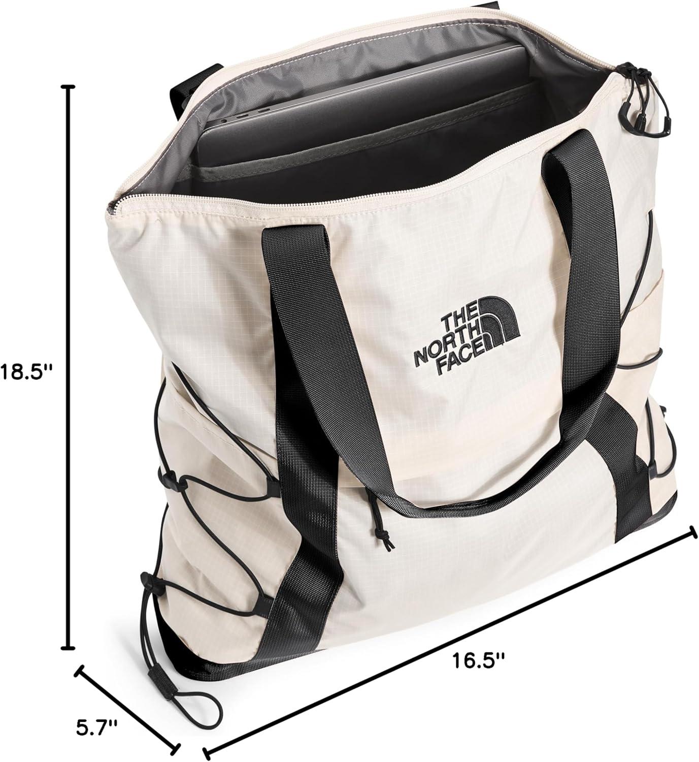 imageTHE NORTH FACE Borealis Tote Bag Over Shoulder amp Backpack Carry Options Water Repellent 16 Laptop SleeveGardenia WhiteTnf Blacknpf