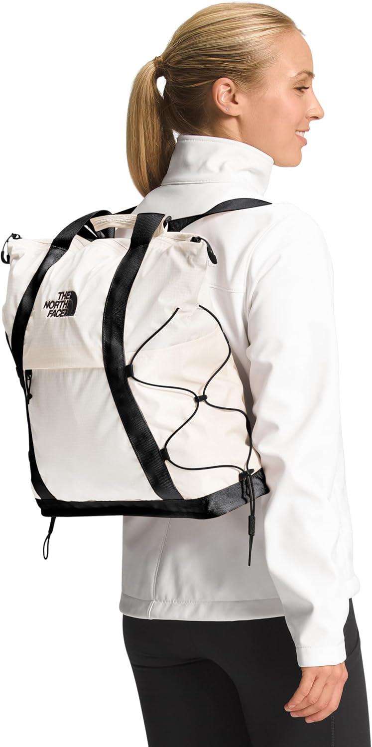 imageTHE NORTH FACE Borealis Tote Bag Over Shoulder amp Backpack Carry Options Water Repellent 16 Laptop SleeveGardenia WhiteTnf Blacknpf