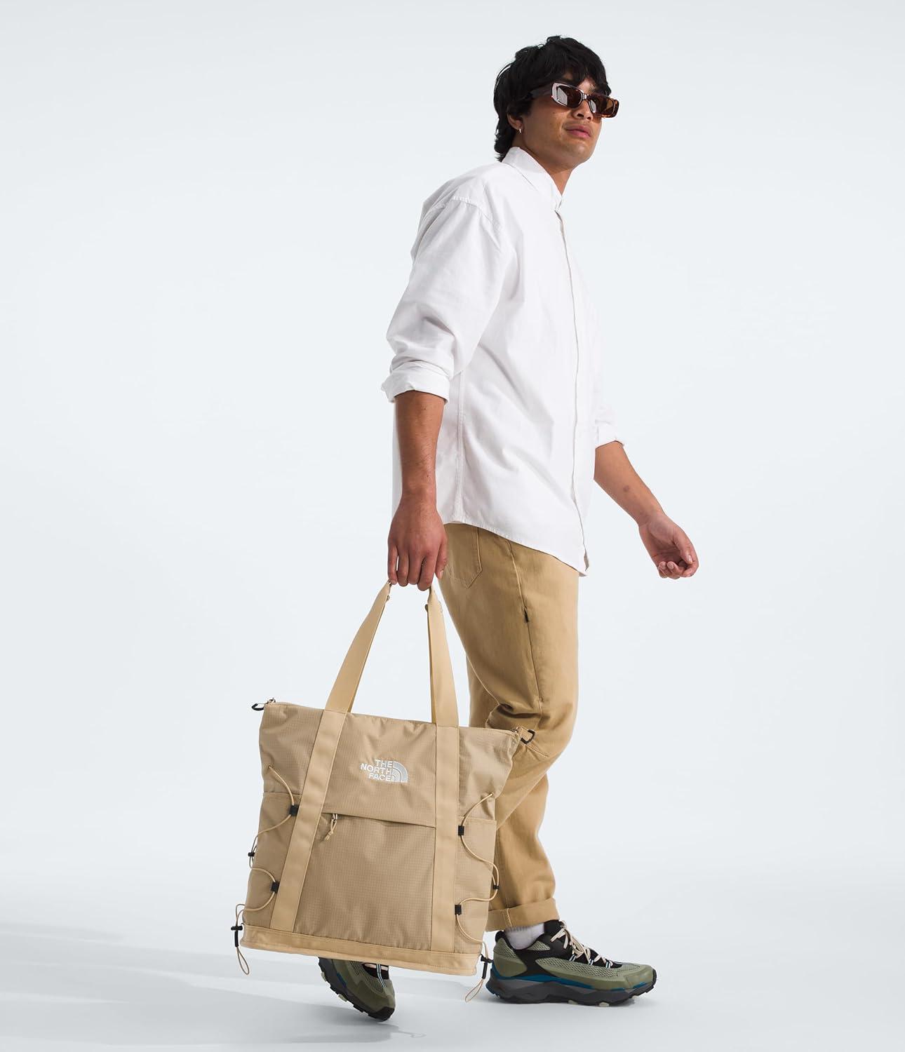 imageTHE NORTH FACE Borealis Tote Bag Over Shoulder amp Backpack Carry Options Water Repellent 16 Laptop SleeveKhaki Stone