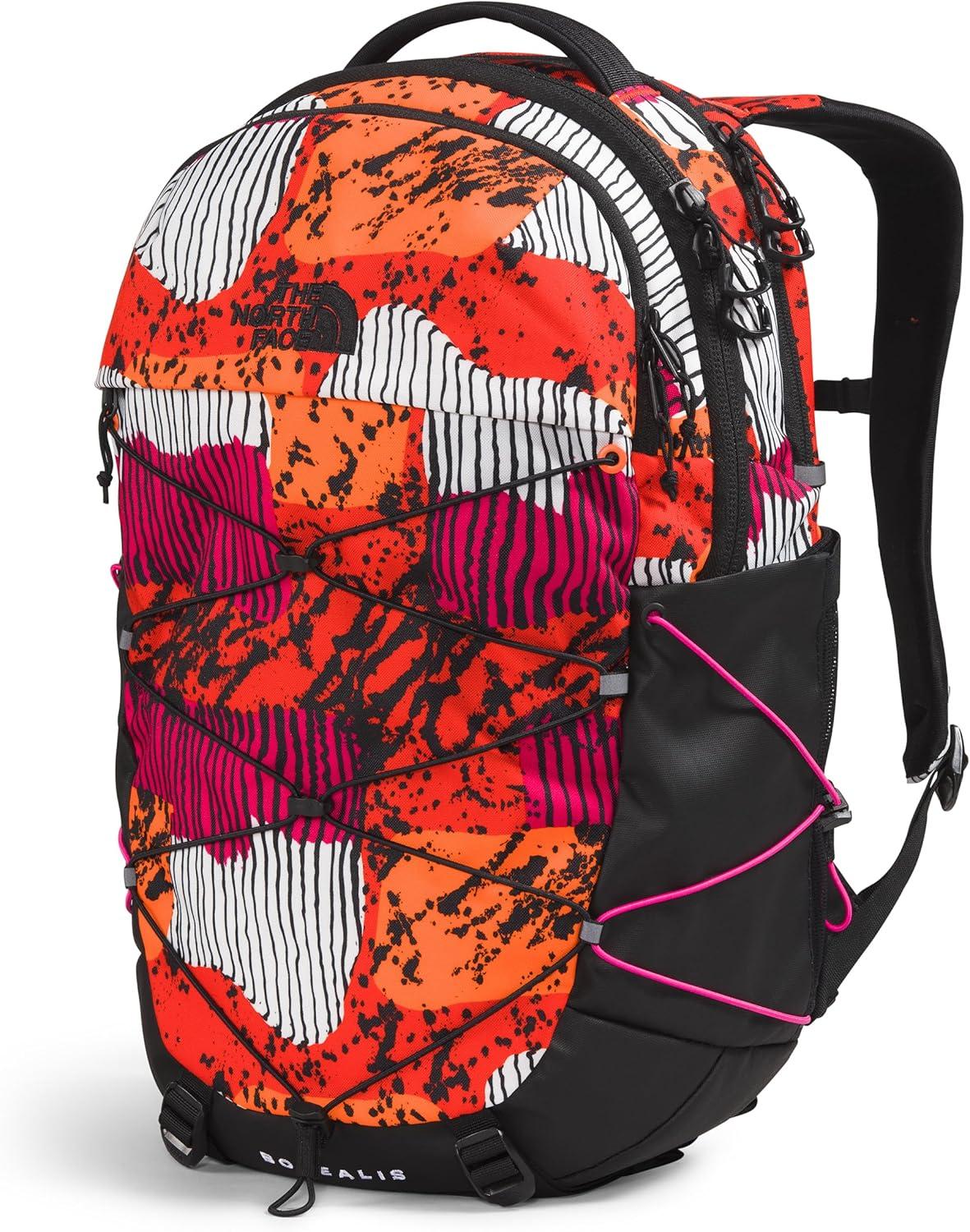 imageThe North Face Womens Borealis Commuter Laptop Backpack Everyday Travel Bag Laptop Sleeve Reflective Details Stone Slab Light HeatherStone Slab One SizeFiery Red Abstract Yosemite PrintTnf BlackMr Pink