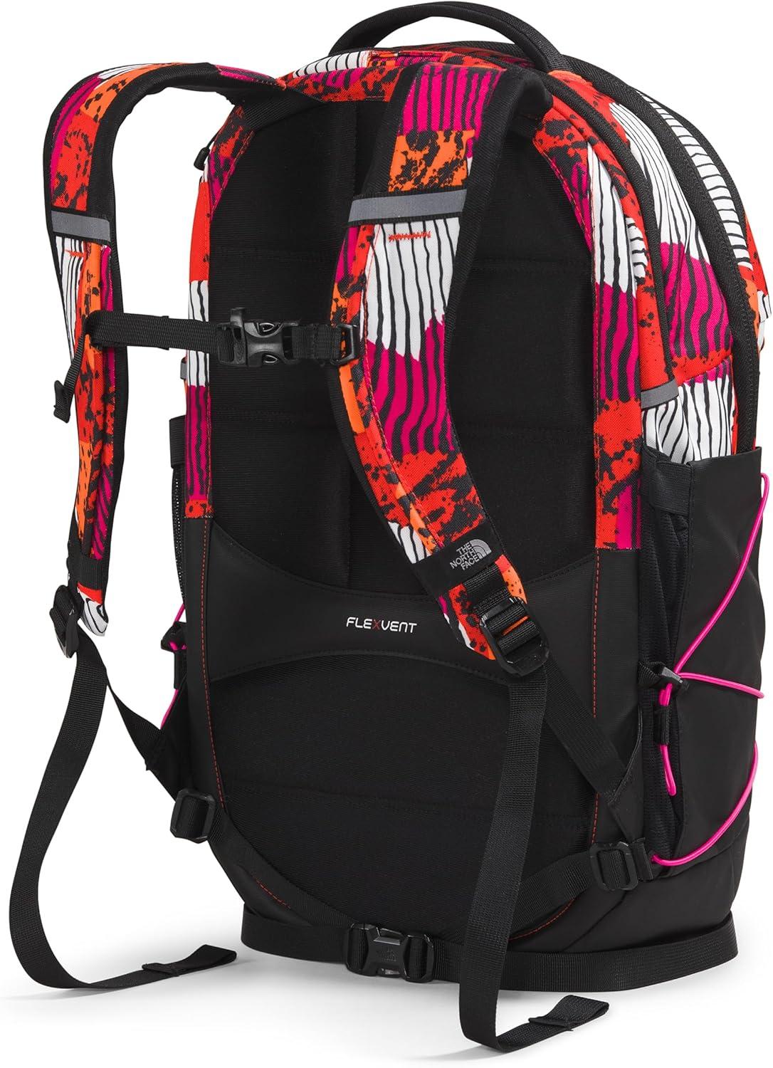 imageThe North Face Womens Borealis Commuter Laptop Backpack Everyday Travel Bag Laptop Sleeve Reflective Details Stone Slab Light HeatherStone Slab One SizeFiery Red Abstract Yosemite PrintTnf BlackMr Pink