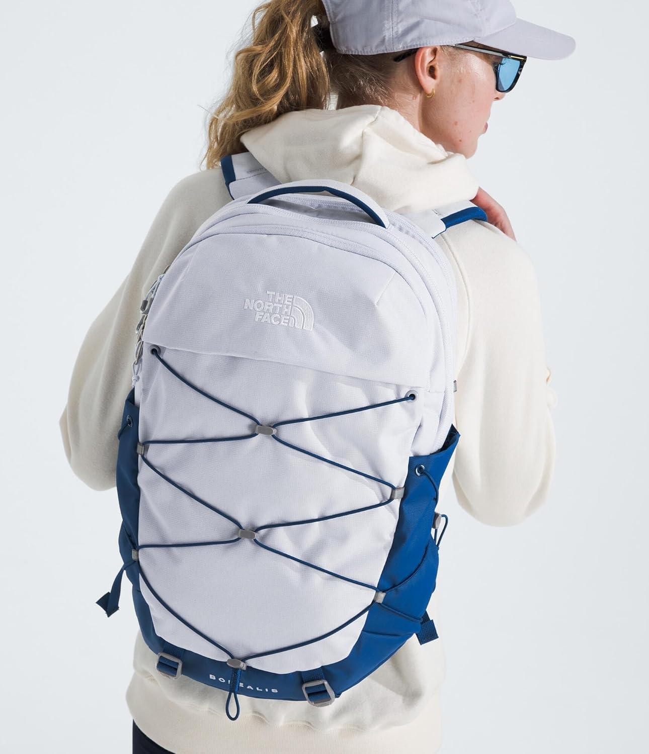 imageThe North Face Womens Borealis Commuter Laptop Backpack Everyday Travel Bag Laptop Sleeve Reflective Details Stone Slab Light HeatherStone Slab One SizeMystic Haze Dark HeatherEstate Blue