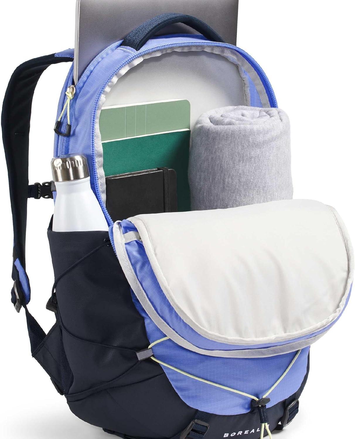 imageThe North Face Womens Borealis Commuter Laptop Backpack Everyday Travel Bag Laptop Sleeve Reflective Details Stone Slab Light HeatherStone Slab One SizePeriwinkle GlowSummit NavyLemon Mist
