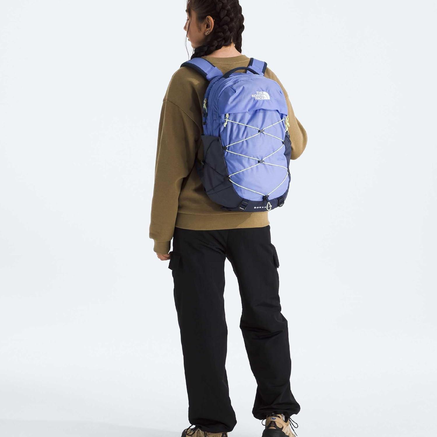 imageThe North Face Womens Borealis Commuter Laptop Backpack Everyday Travel Bag Laptop Sleeve Reflective Details Stone Slab Light HeatherStone Slab One SizePeriwinkle GlowSummit NavyLemon Mist