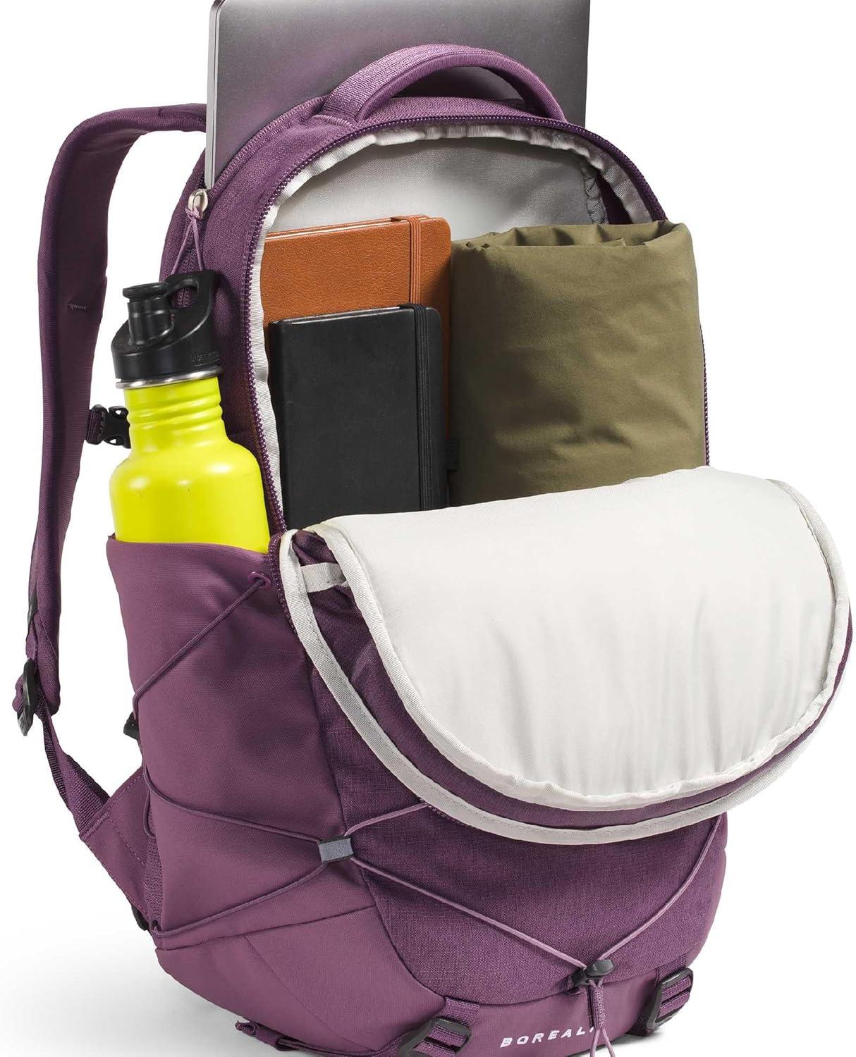 imageThe North Face Womens Borealis Commuter Laptop Backpack Everyday Travel Bag Laptop Sleeve Reflective Details Stone Slab Light HeatherStone Slab One SizeChroma Purple Light HeatherHushed Lavender