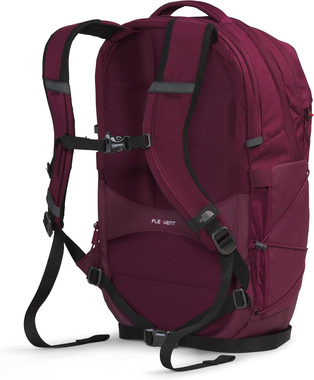 imageThe North Face Womens Borealis Commuter Laptop Backpack Everyday Travel Bag Laptop Sleeve Reflective Details Stone Slab Light HeatherStone Slab One SizeBoysenberry Light HeatherFiery Red