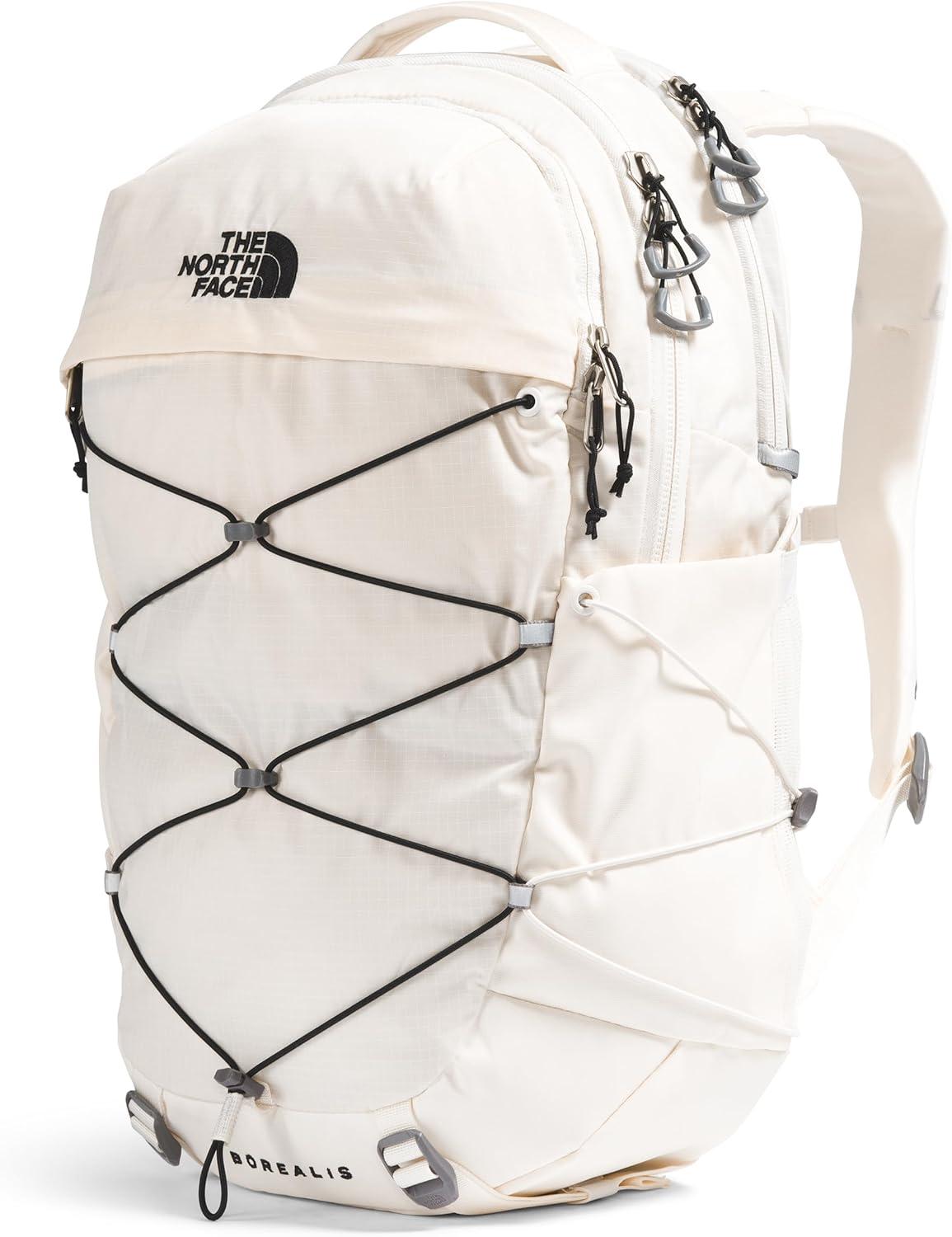imageThe North Face Womens Borealis Commuter Laptop Backpack Everyday Travel Bag Laptop Sleeve Reflective Details Stone Slab Light HeatherStone Slab One SizeGardenia WhiteTnf Blacknpf