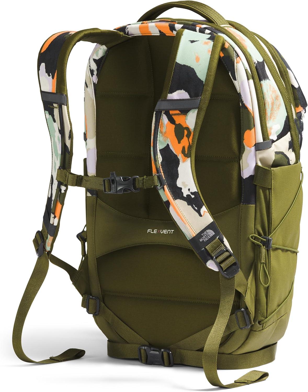 imageThe North Face Womens Borealis Commuter Laptop Backpack Everyday Travel Bag Laptop Sleeve Reflective Details Stone Slab Light HeatherStone Slab One SizeForest Olive Grounded Floral PrintForest Olive
