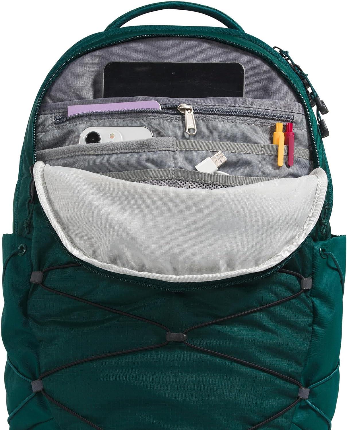 imageThe North Face Womens Borealis Commuter Laptop Backpack Everyday Travel Bag Laptop Sleeve Reflective Details Stone Slab Light HeatherStone Slab One SizeDeep NoriTnf Black