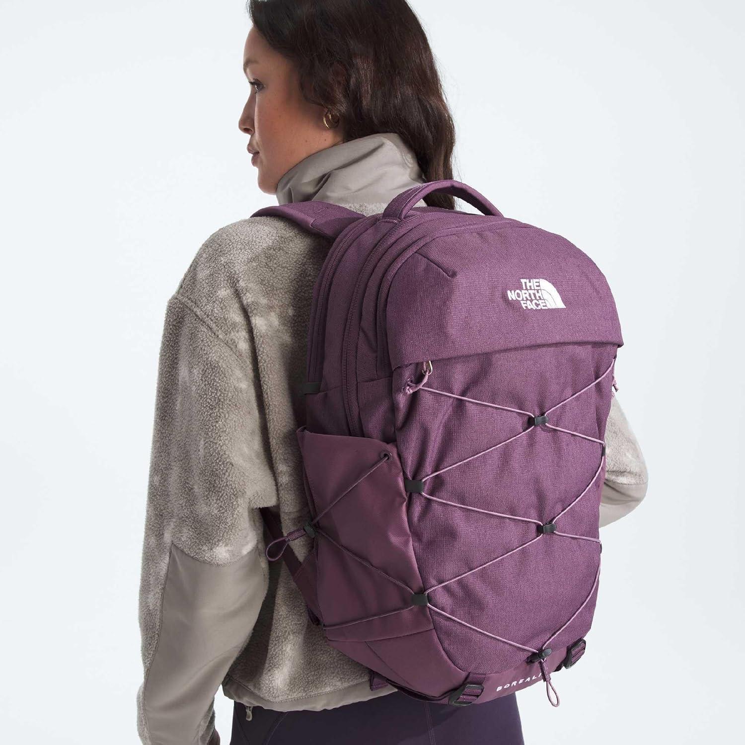 imageThe North Face Womens Borealis Commuter Laptop Backpack Everyday Travel Bag Laptop Sleeve Reflective Details Stone Slab Light HeatherStone Slab One SizeChroma Purple Light HeatherHushed Lavender