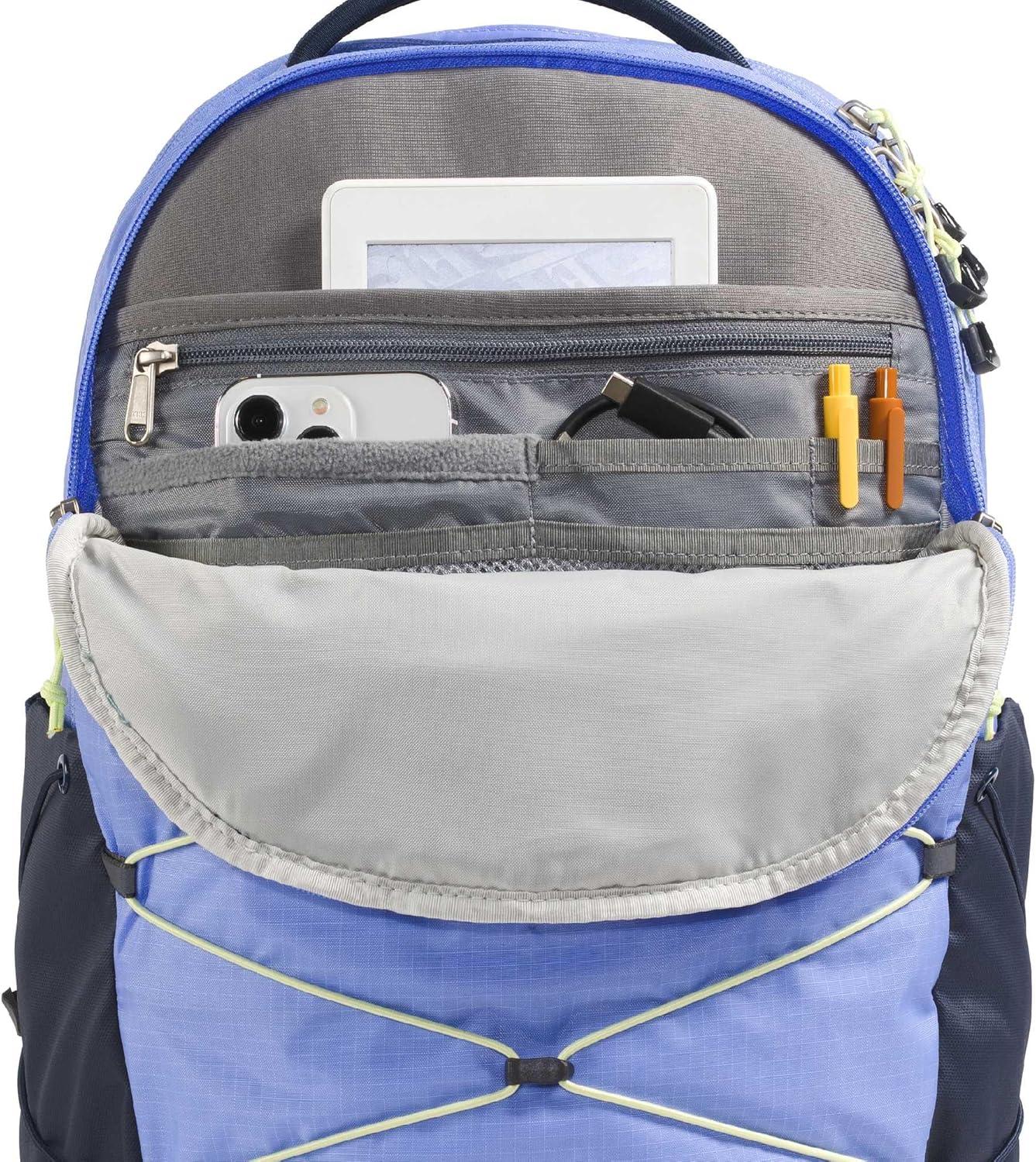imageThe North Face Womens Borealis Commuter Laptop Backpack Everyday Travel Bag Laptop Sleeve Reflective Details Stone Slab Light HeatherStone Slab One SizePeriwinkle GlowSummit NavyLemon Mist