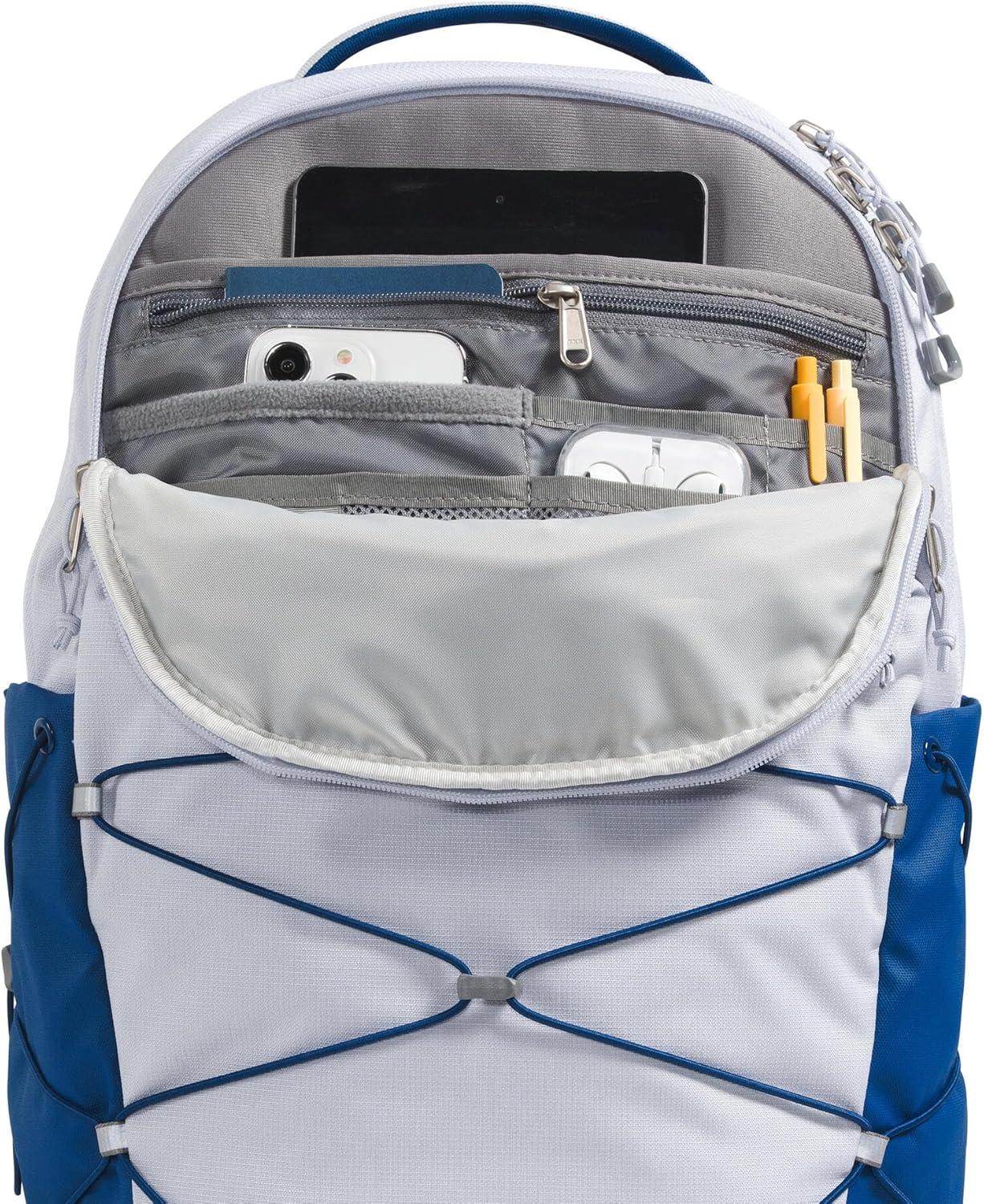 imageThe North Face Womens Borealis Commuter Laptop Backpack Everyday Travel Bag Laptop Sleeve Reflective Details Stone Slab Light HeatherStone Slab One SizeMystic Haze Dark HeatherEstate Blue