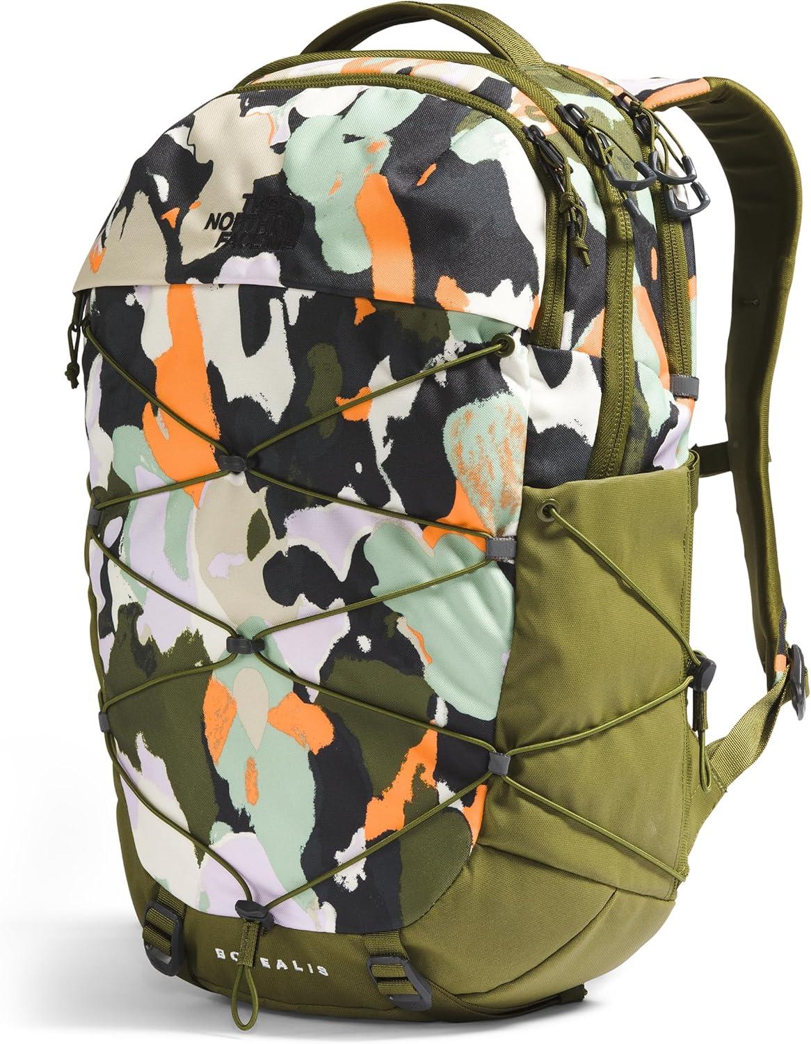 imageThe North Face Womens Borealis Commuter Laptop Backpack Everyday Travel Bag Laptop Sleeve Reflective Details Stone Slab Light HeatherStone Slab One SizeForest Olive Grounded Floral PrintForest Olive