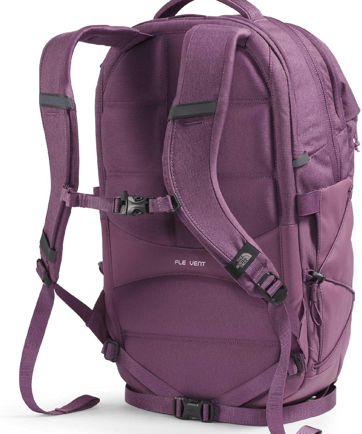 imageThe North Face Womens Borealis Commuter Laptop Backpack Everyday Travel Bag Laptop Sleeve Reflective Details Stone Slab Light HeatherStone Slab One SizeChroma Purple Light HeatherHushed Lavender